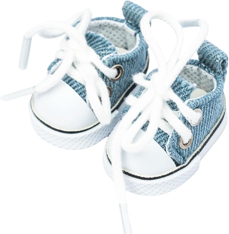 KIYEREE Store Shoes for Lububu(NO Doll),2025 Mini Shoes for Lububu Doll Accessories,Doll Shoes for Lububu Dress Up,Accessories for Lububu(Blue) - Image 1